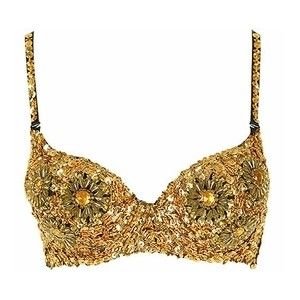 Gold jewel bra